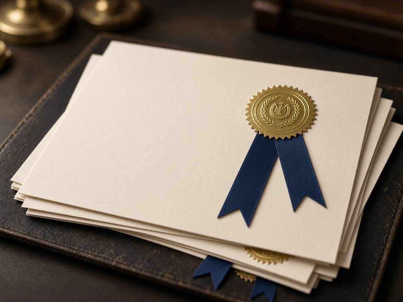 Sealed certificates representing careful handling of records
